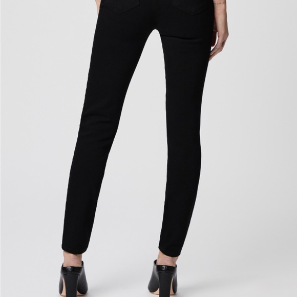 Paige Verdugo Cropped Black Premuim Denim Jean size 32 - Picture 4 of 10